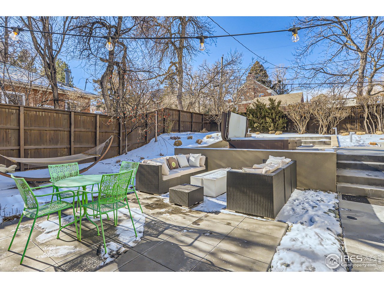 715 15th Street Boulder, CO 80302 - Photo 35 of 38 Back Yard in Winter
