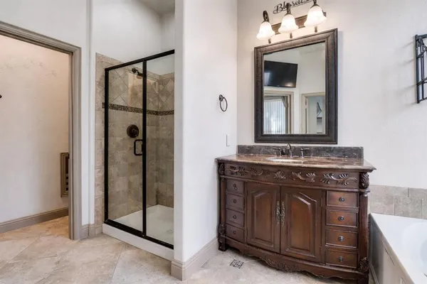 a view of a hallway with washer and dryer