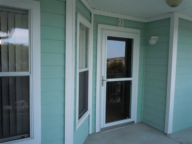 a view of an entryway door