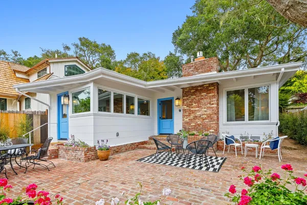 a view of a house with a patio