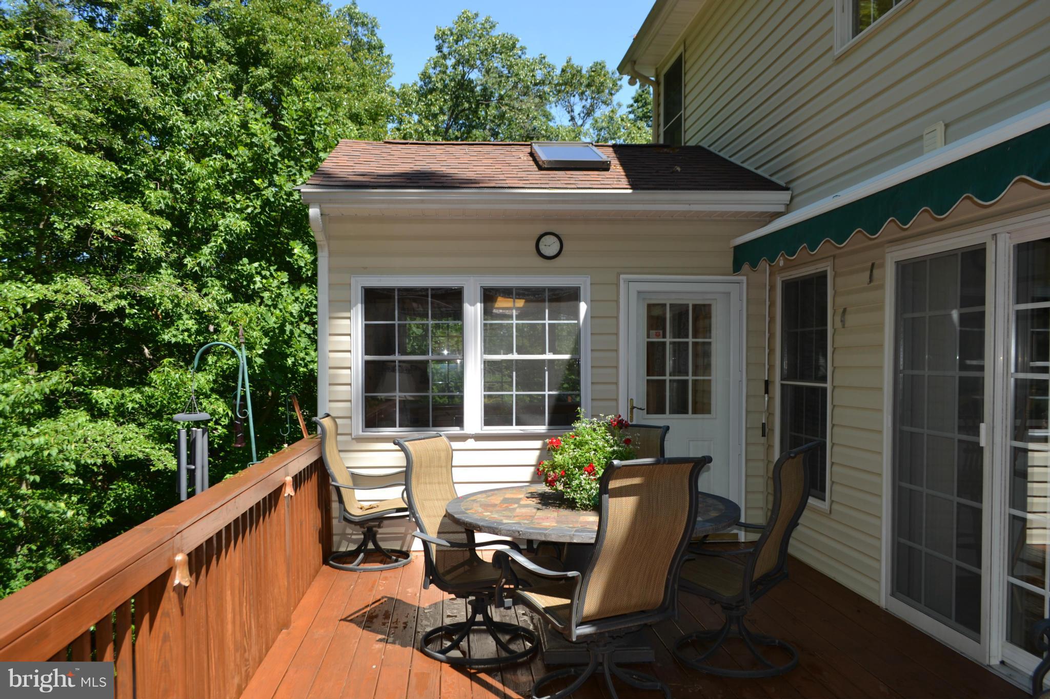 Rear Deck-Enclosed Amish Constructed Sunroom