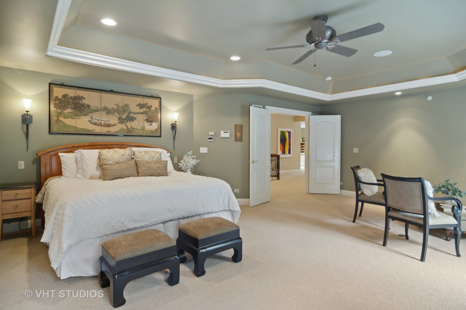 1860 Pheasant Run Long Grove, IL 60047 - Photo 34 of 76 a spacious bedroom with a bed and a chair