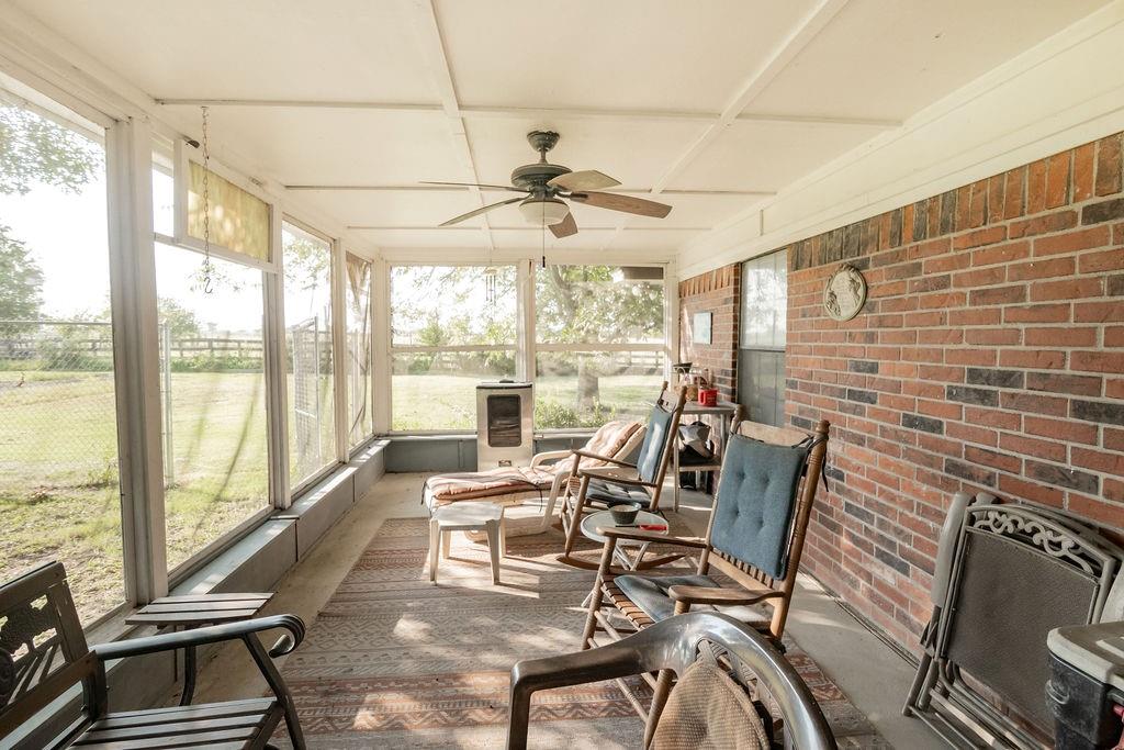 471 Hcr 3335 Road Hubbard, TX 76648 - Photo 27 of 40 a view of a dining room with furniture window and outside view