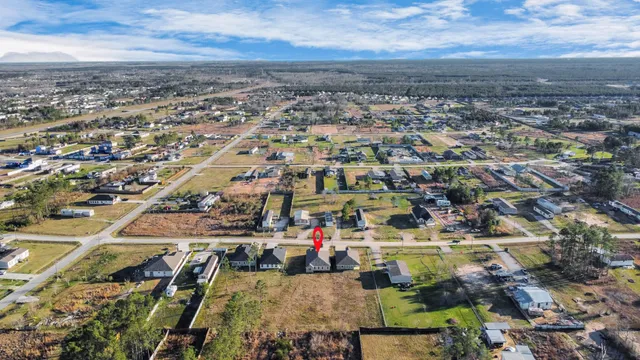 an aerial view of a city