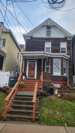 a front view of house