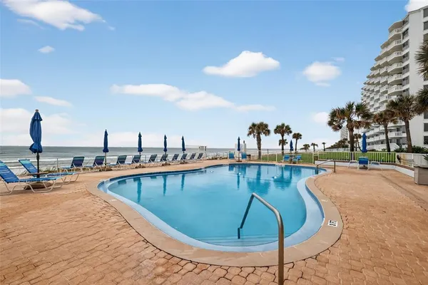 a view of a swimming pool