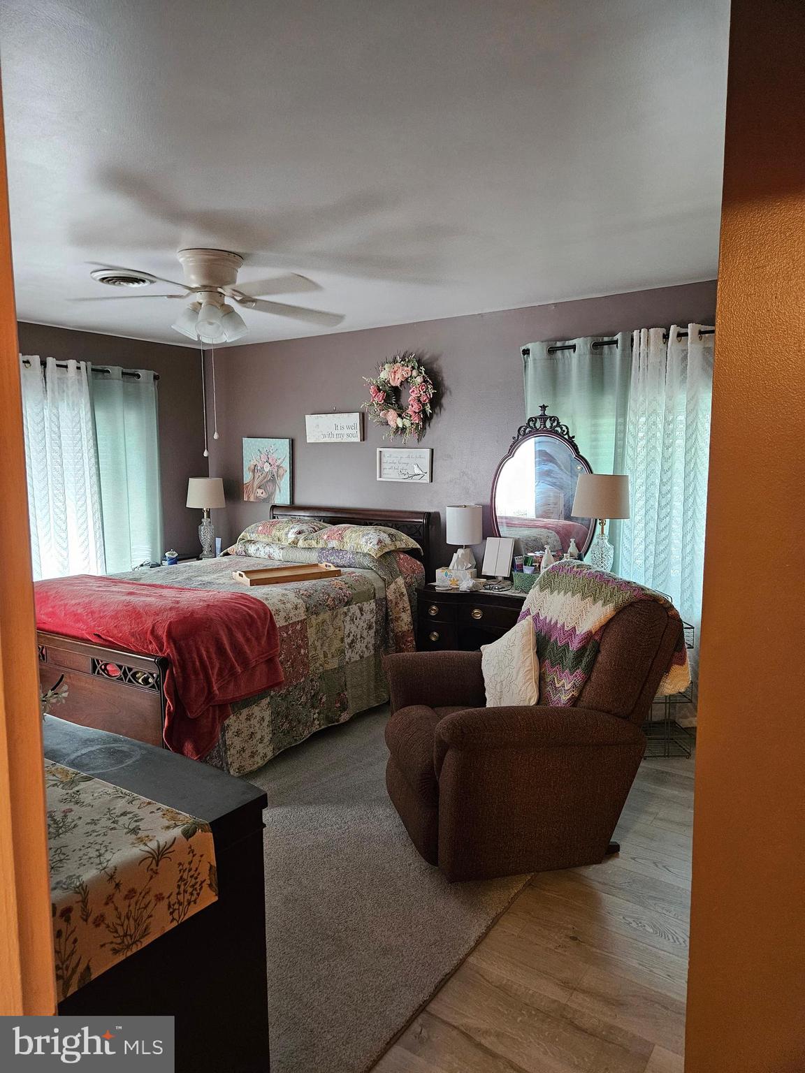 1115 Bishop Walsh Road Cumberland, MD 21502 - Photo 24 of 44 a bedroom with bed and a chandelier