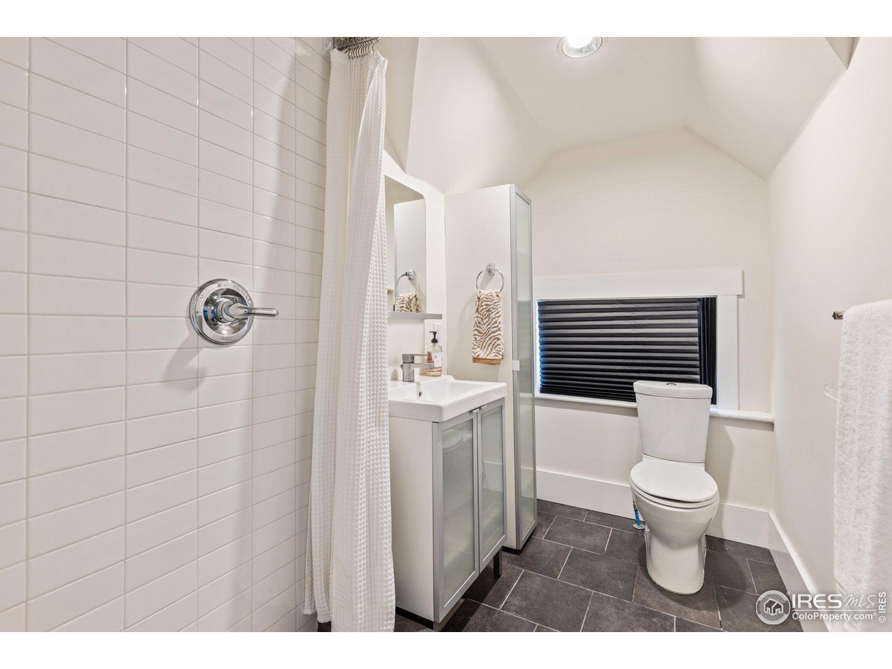 4464 Raleigh Street Denver, CO 80212 - Photo 32 of 39 a bathroom with a toilet a sink and mirror