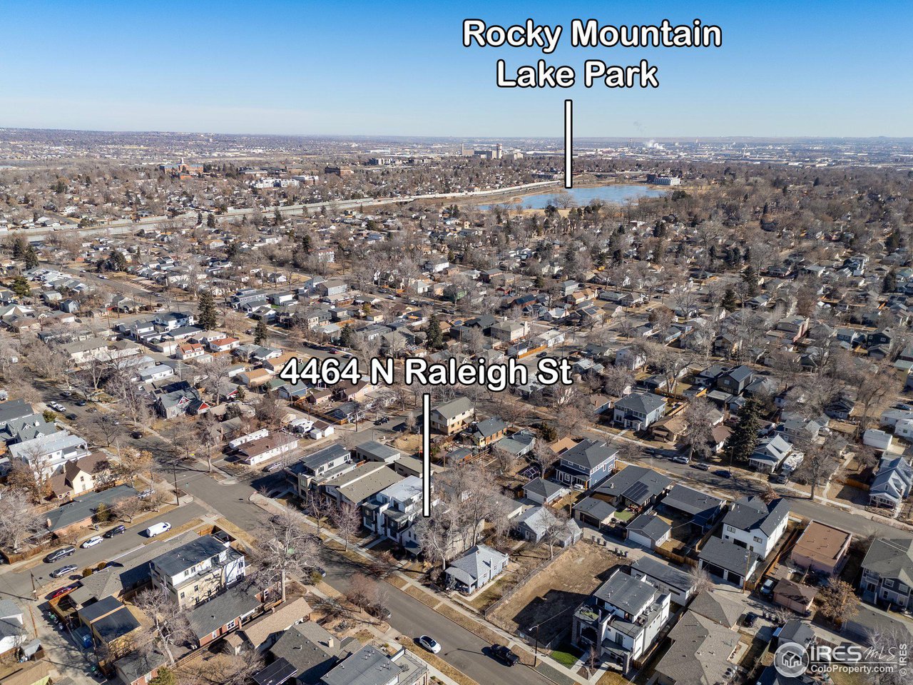 4464 Raleigh Street Denver, CO 80212 - Photo 38 of 39 an aerial view of a city