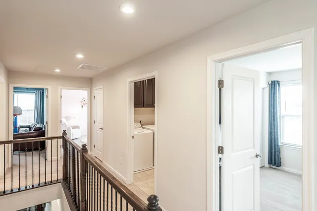 a bedroom with a bed and furniture