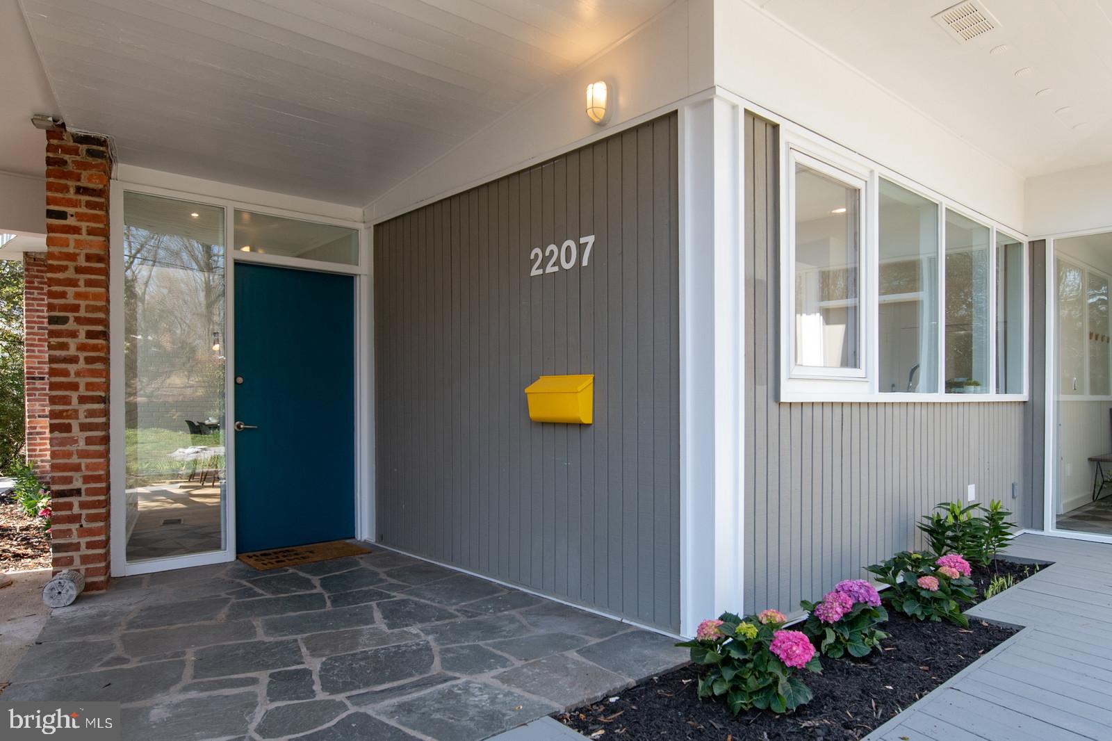 2207 Marthas Road Alexandria, VA 22307 - Photo 2 of 59 Covered Entrance with Slate