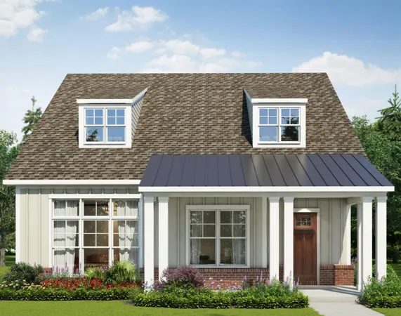 a front view of a house