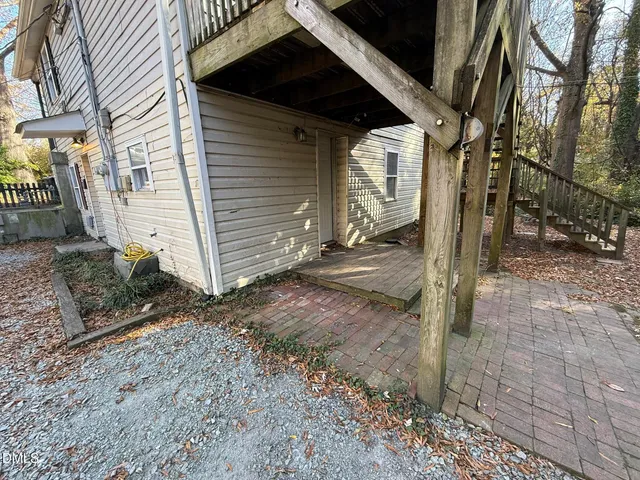 a view of a house with a patio