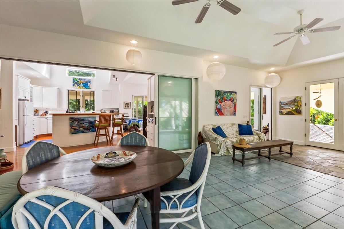 6900 Hana Highway Hana, HI 96713 - Photo 7 of 50 a view of a dining room with furniture and wooden floor