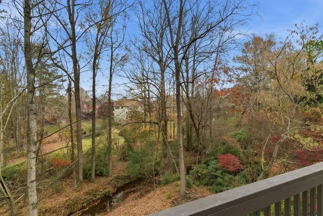 a view of a hallway with workspace