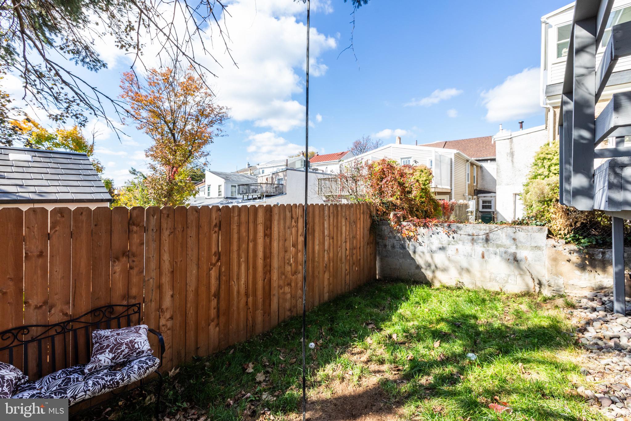 4360 Pechin Street Philadelphia, PA 19128 - Photo 36 of 40 a view of a backyard with wooden fence