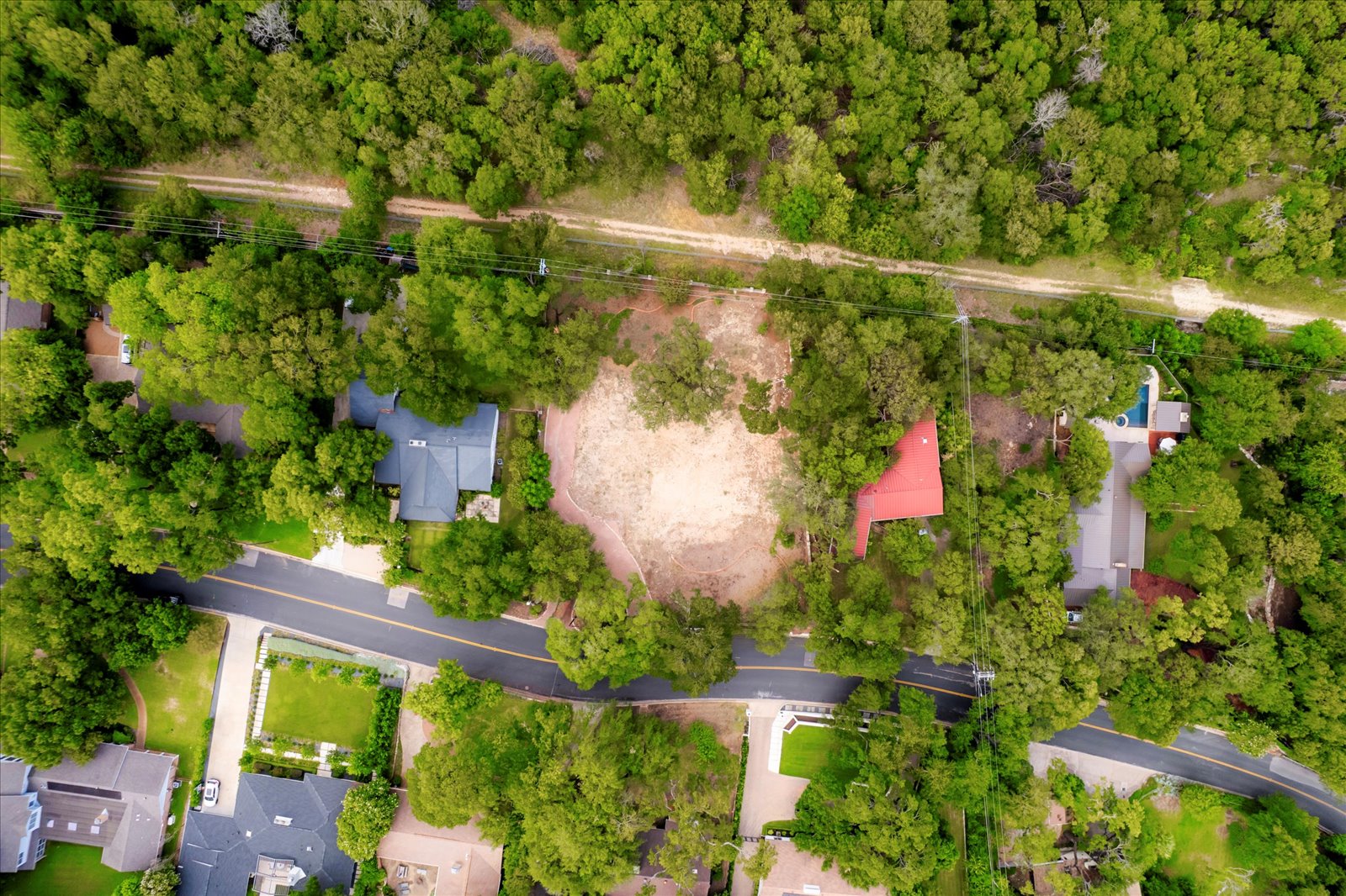 3917 Balcones Drive Austin, TX 78731 - Photo 5 of 9 Aerial view