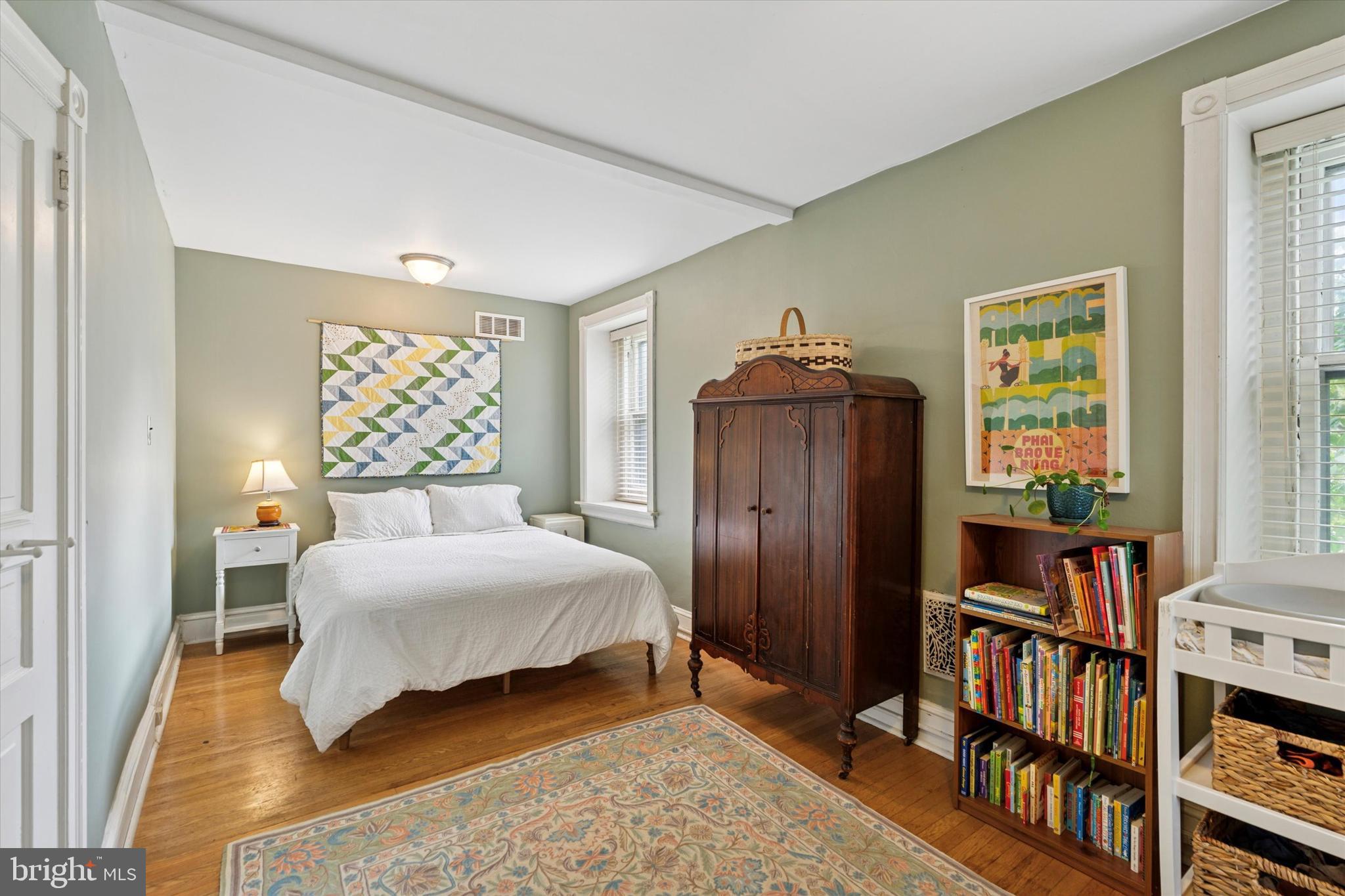 156 Idris Road Merion Station, PA 19066 - Photo 23 of 33 a bedroom with a bed furniture and a book shelf