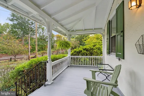 a view of a chair in balcony