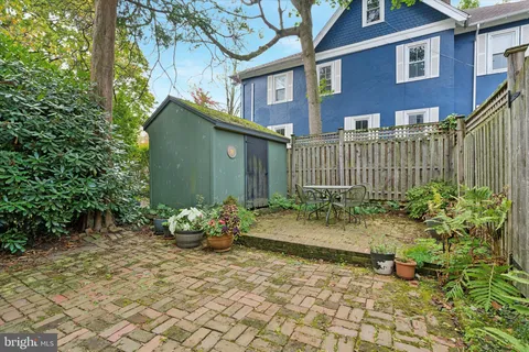 a backyard of a house