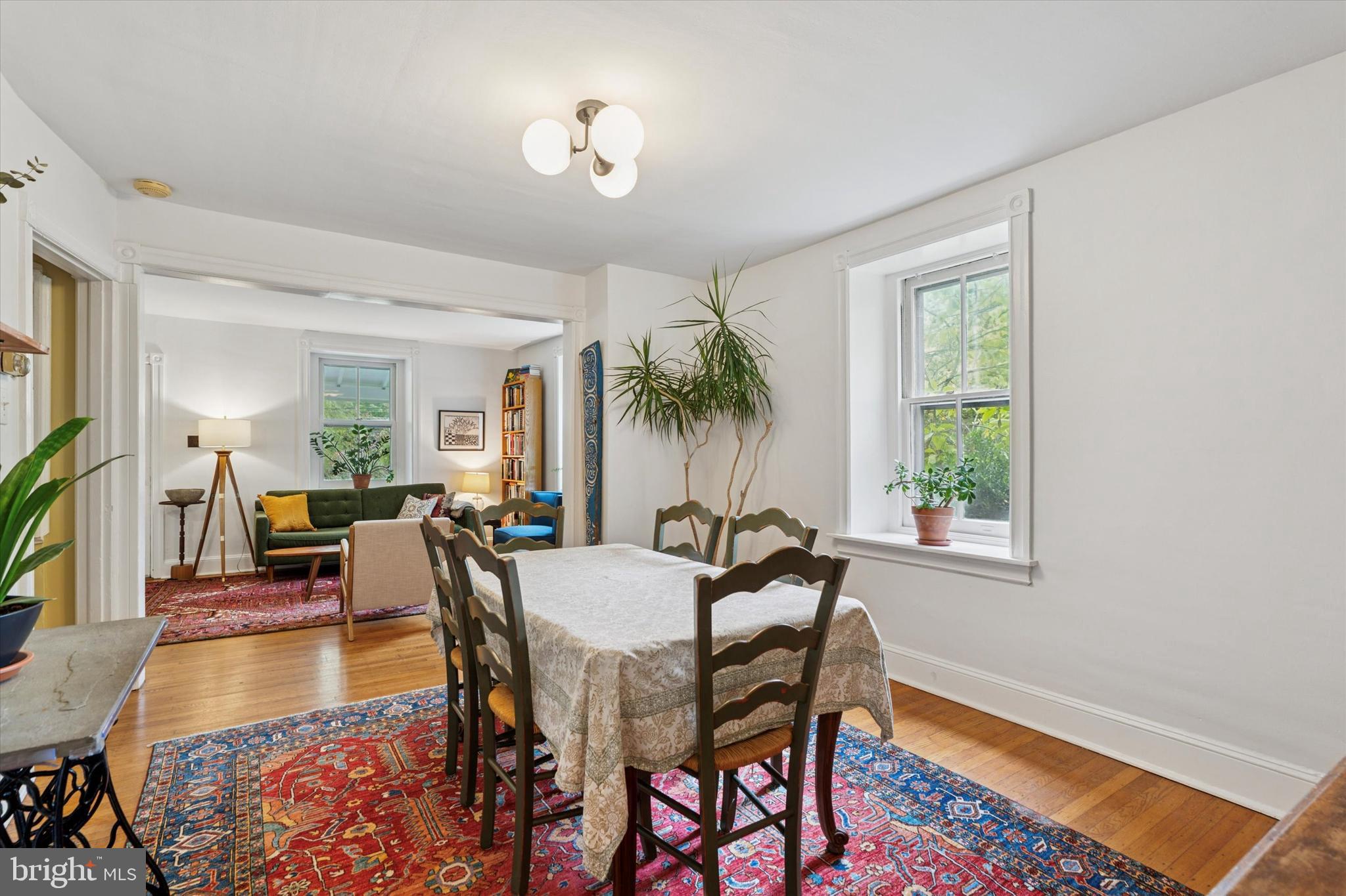 156 Idris Road Merion Station, PA 19066 - Photo 9 of 33 a view of a dining room with furniture window and wooden floor