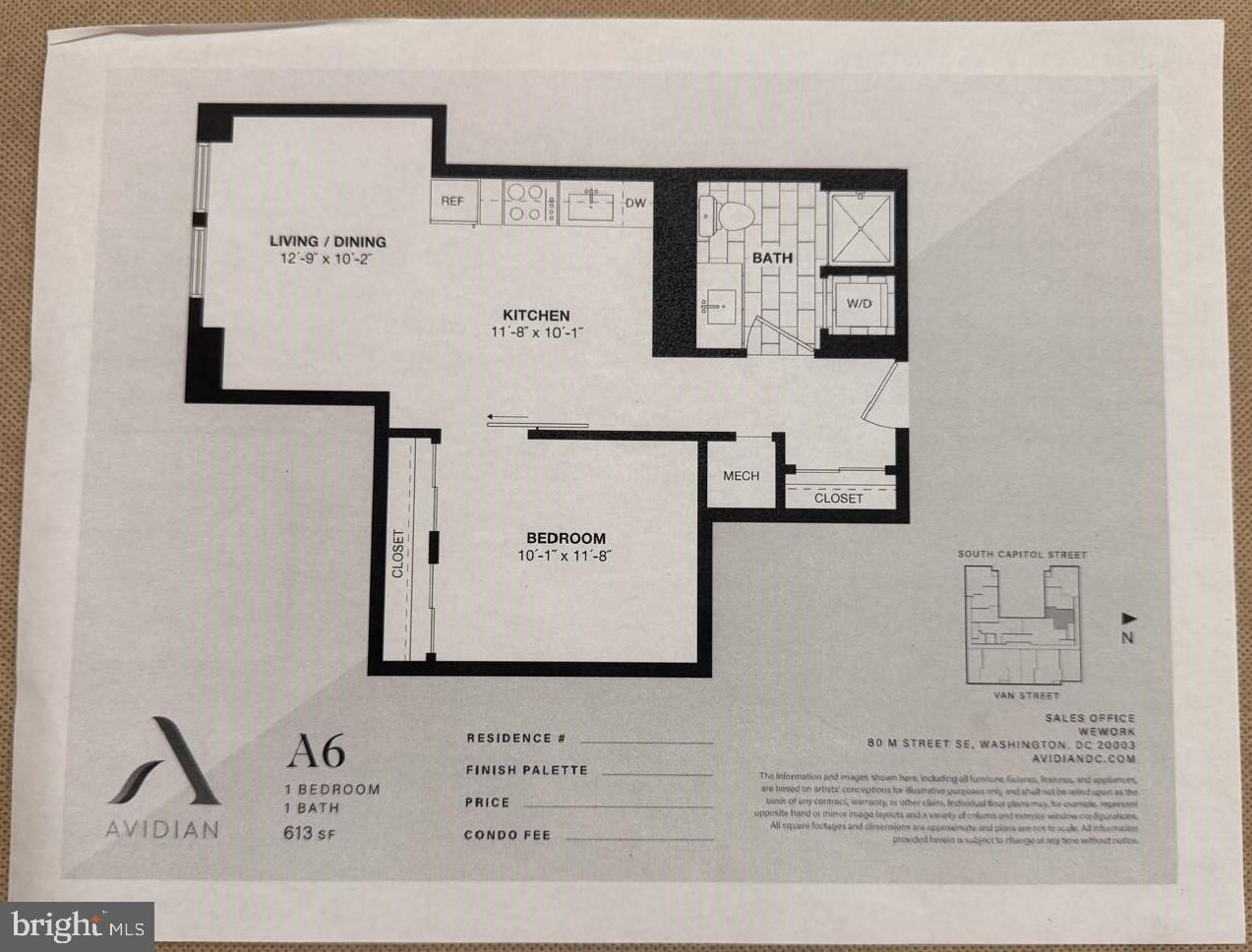 1211 Van Street Southeast, Unit 902 Washington, DC 20003 - Photo 43 of 43 a view of a hallway with wooden floor