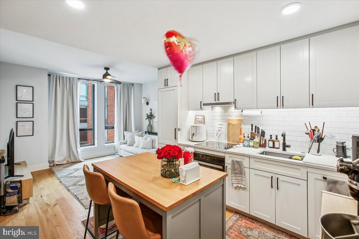 1211 Van Street Southeast, Unit 902 Washington, DC 20003 - Photo 10 of 43 a kitchen with a sink cabinets and window