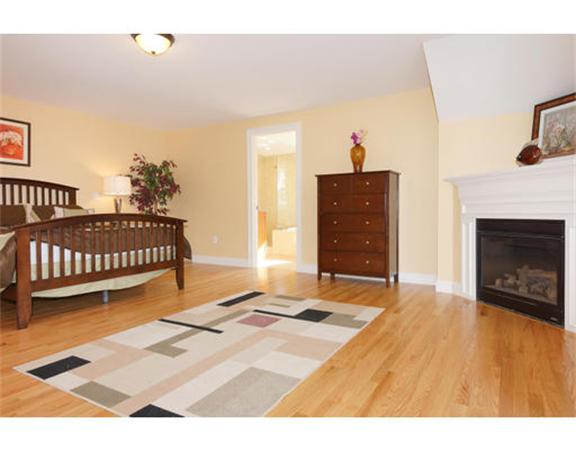 23 Mott Street, Unit 1 Arlington, MA 02474 - Photo 18 of 28 a bedroom with a bed and a fireplace