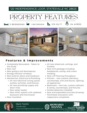 $260,000 | 120 Independence Loop, Statesville, NC 28625