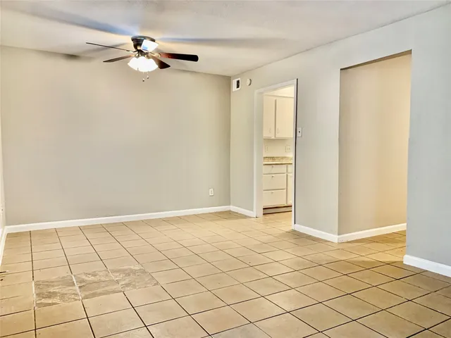 a view of an empty room