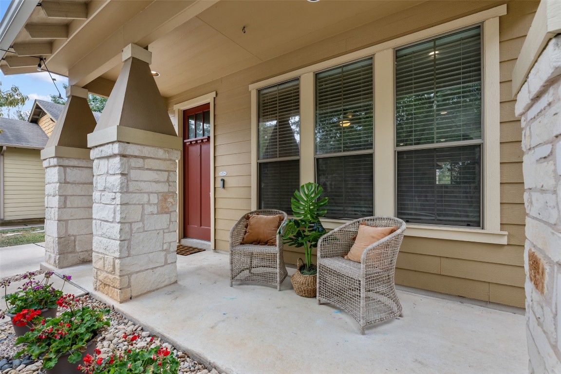 6020 Rutledge Lane Austin, TX 78745 - Photo 11 of 40 a view of house with outdoor seating and a potted plant