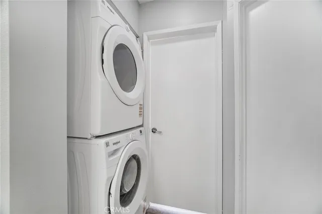 a view of balcony with two potted plants