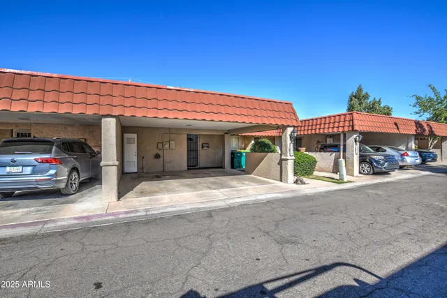 a view of a house with a patio