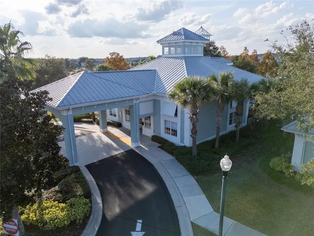 a view of a lake with a city