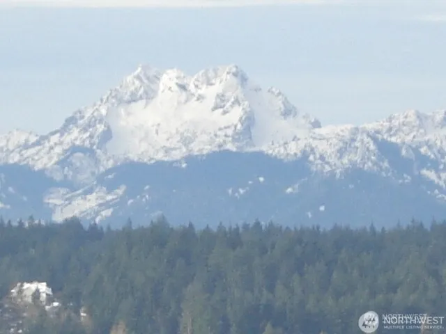 a view of a snow in a yard
