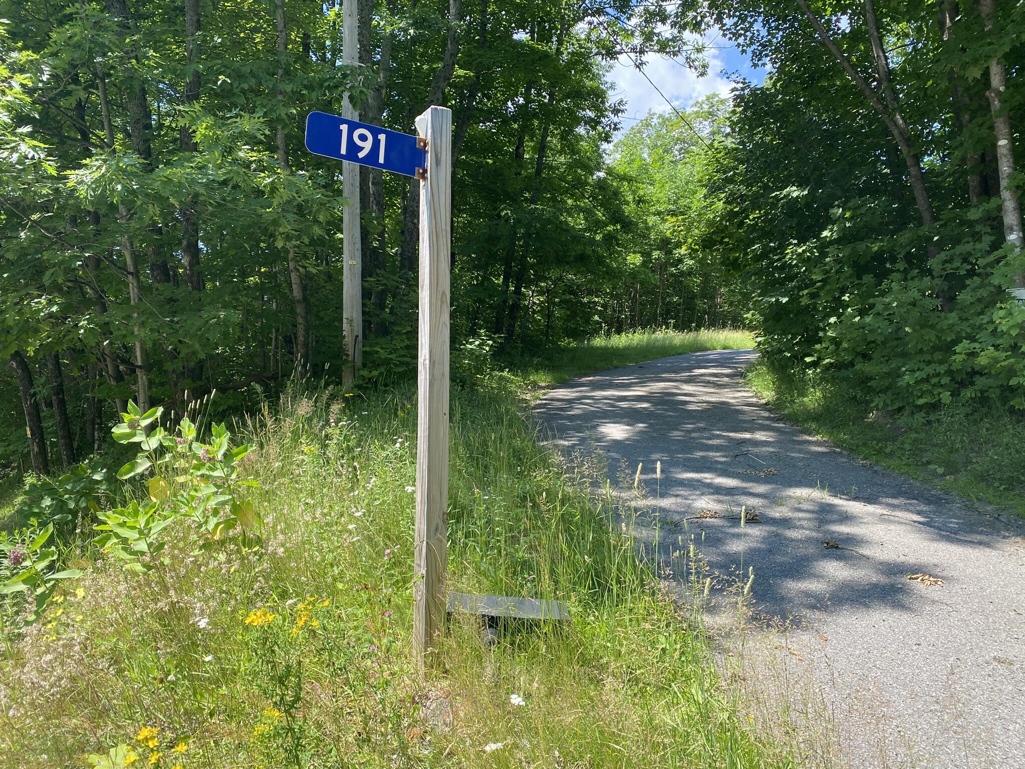 191 Weld Road Phillips, ME 04966 - Photo 4 of 24 Driveway and property number