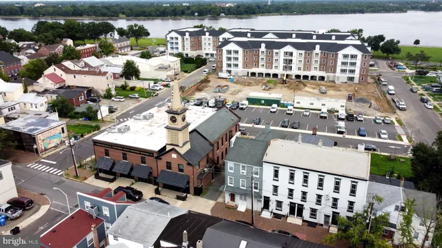 a view of a city that has tall buildings