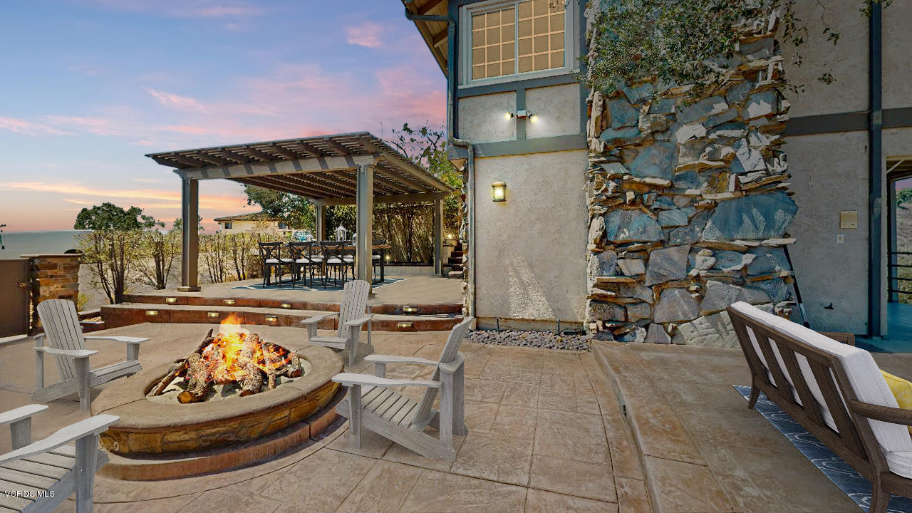 669 Corriente Court Camarillo, CA 93010 - Photo 7 of 26 Twilight Fire Ring with View Towards Din