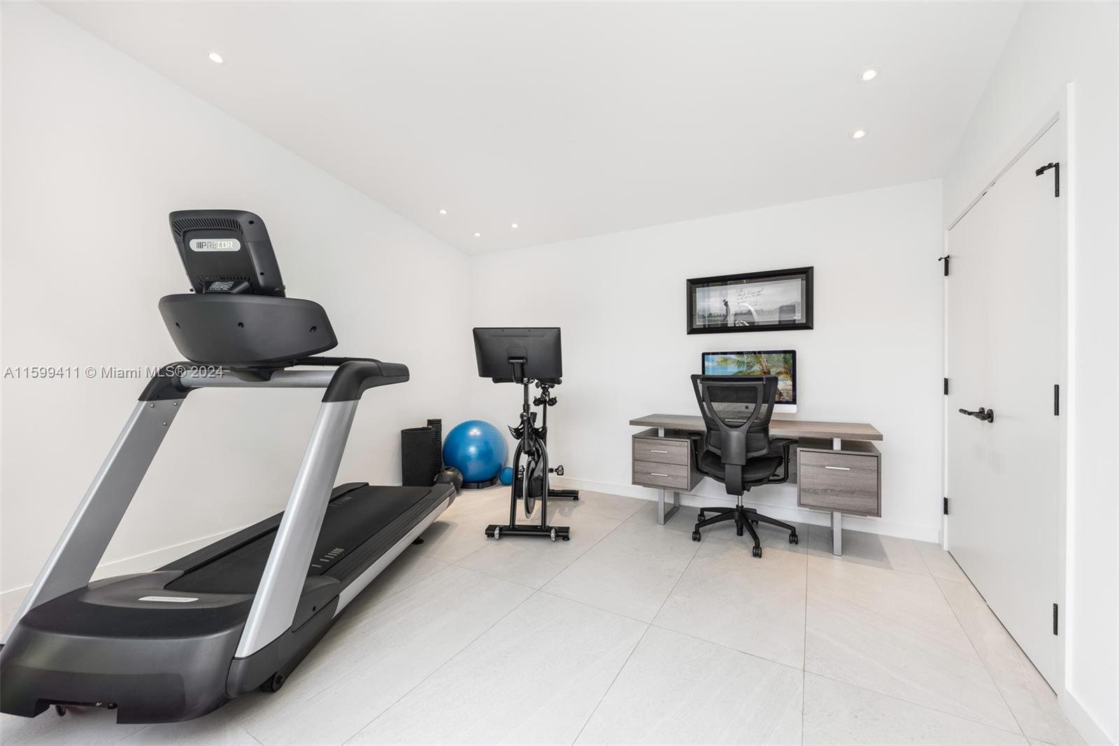 5225 La Gorce Drive Miami Beach, FL 33140 - Photo 35 of 64 a view of a workspace with furniture and a window