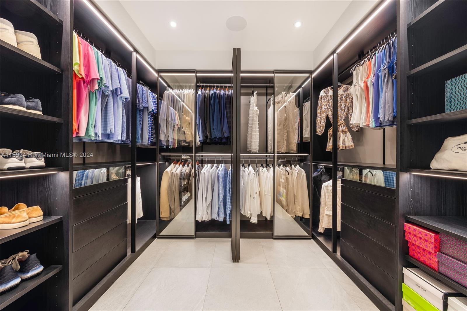 5225 La Gorce Drive Miami Beach, FL 33140 - Photo 36 of 64 a view of walk in closet