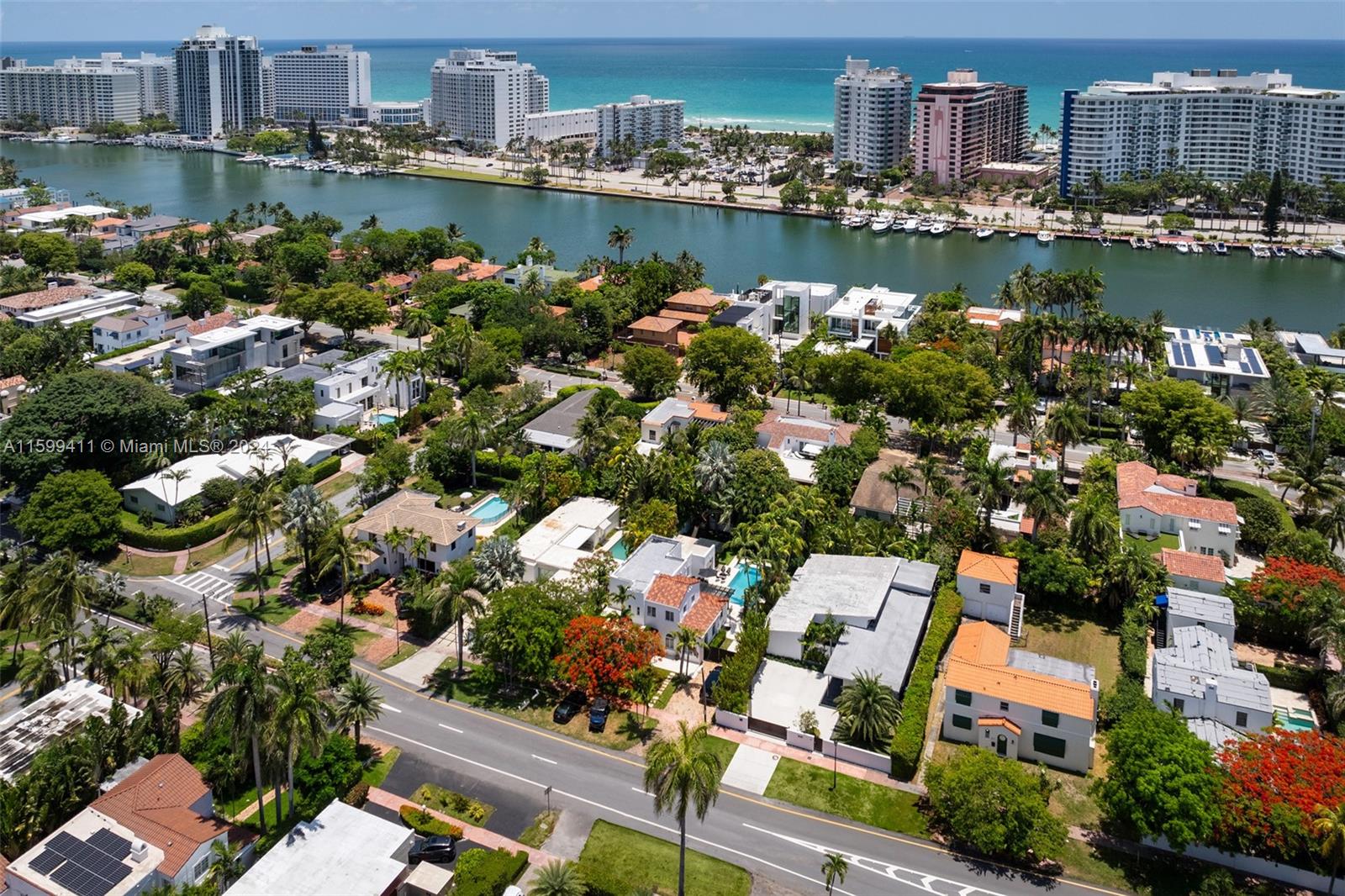 5225 La Gorce Drive Miami Beach, FL 33140 - Photo 59 of 64 an aerial view of a city with lake view