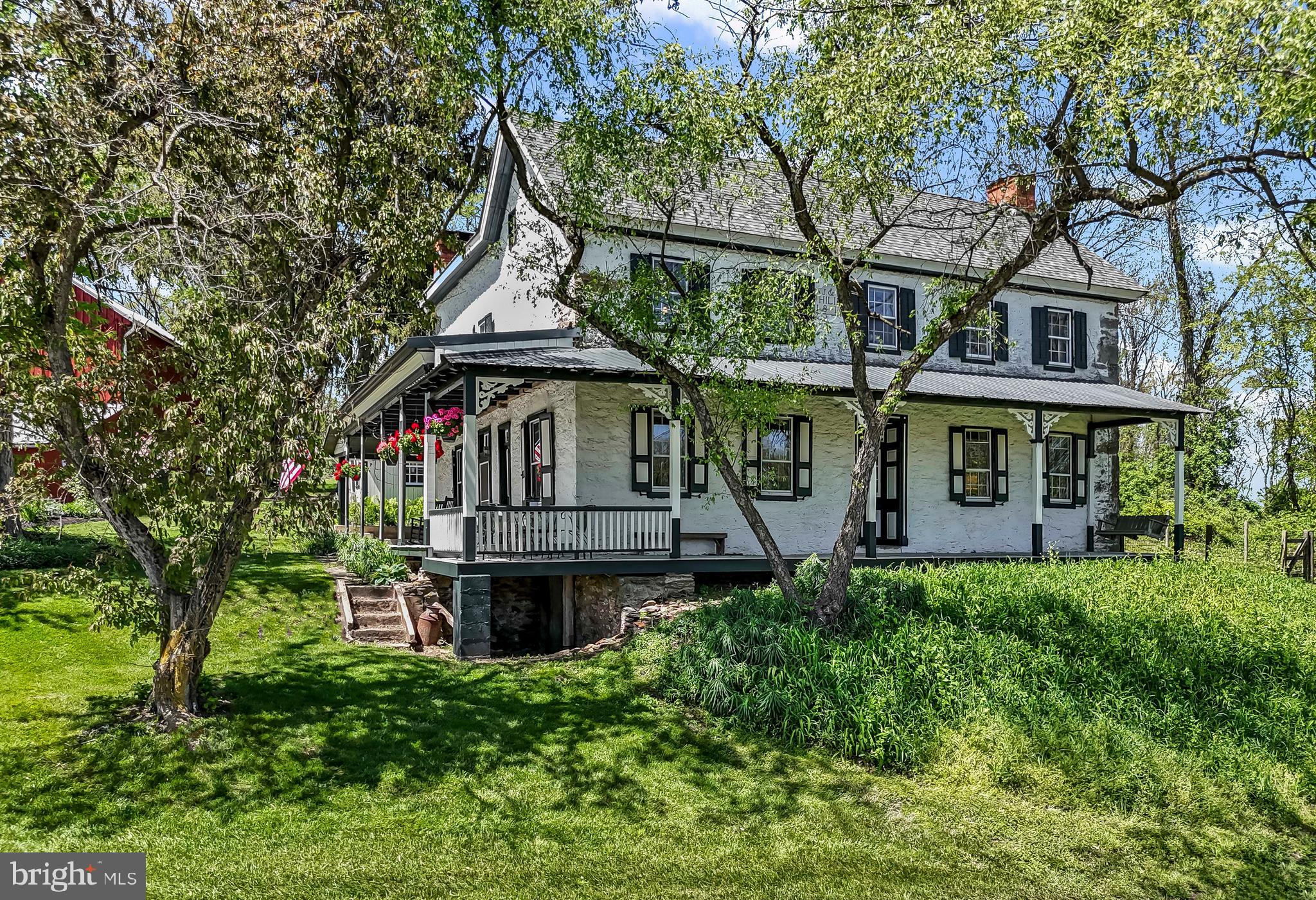 front view of house with a big yard