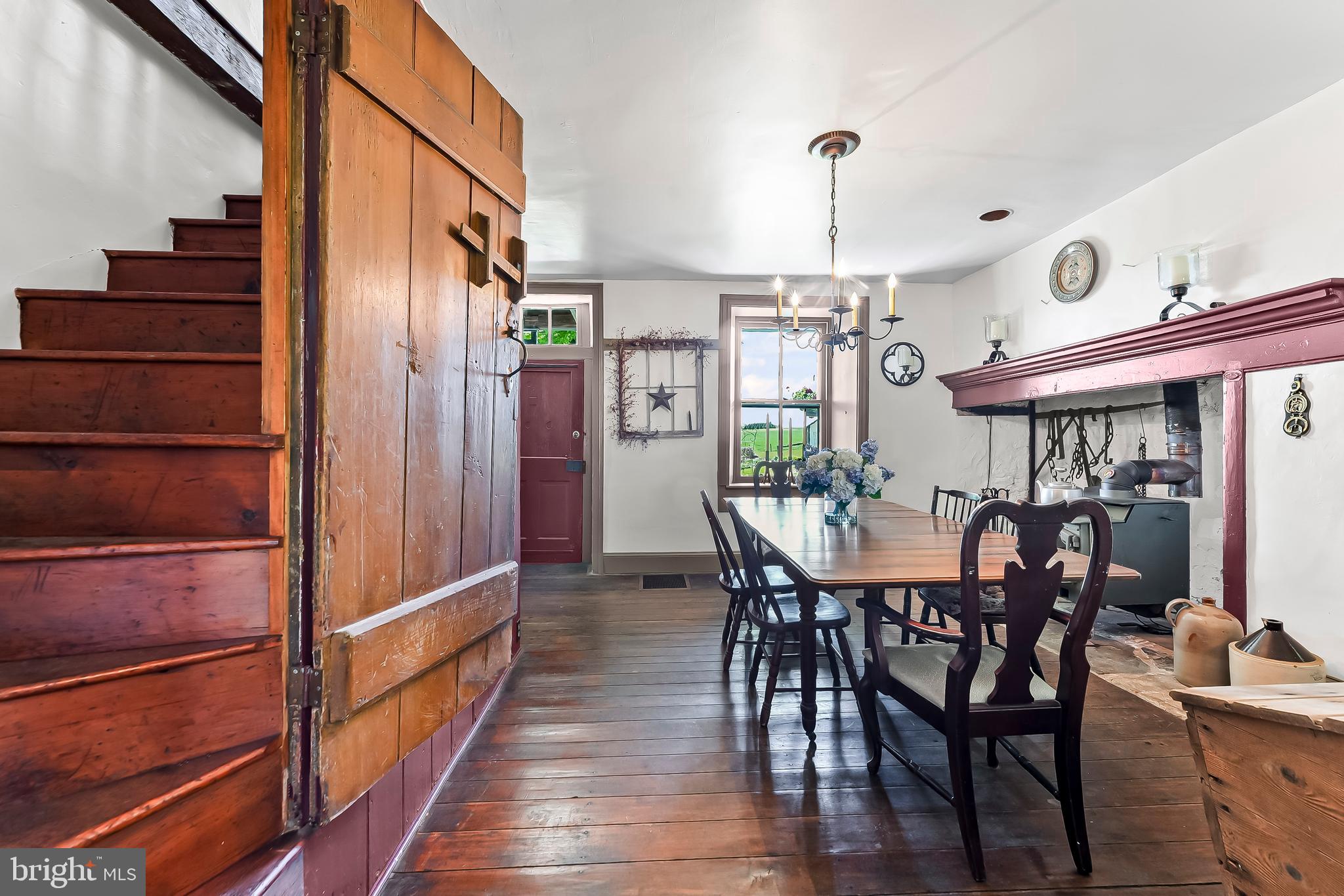 3058 Bailey Crossroads Road Atglen, PA 19310 - Photo 13 of 41 a view of a dining room with furniture window and wooden floor