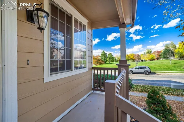 a view of a house with a porch