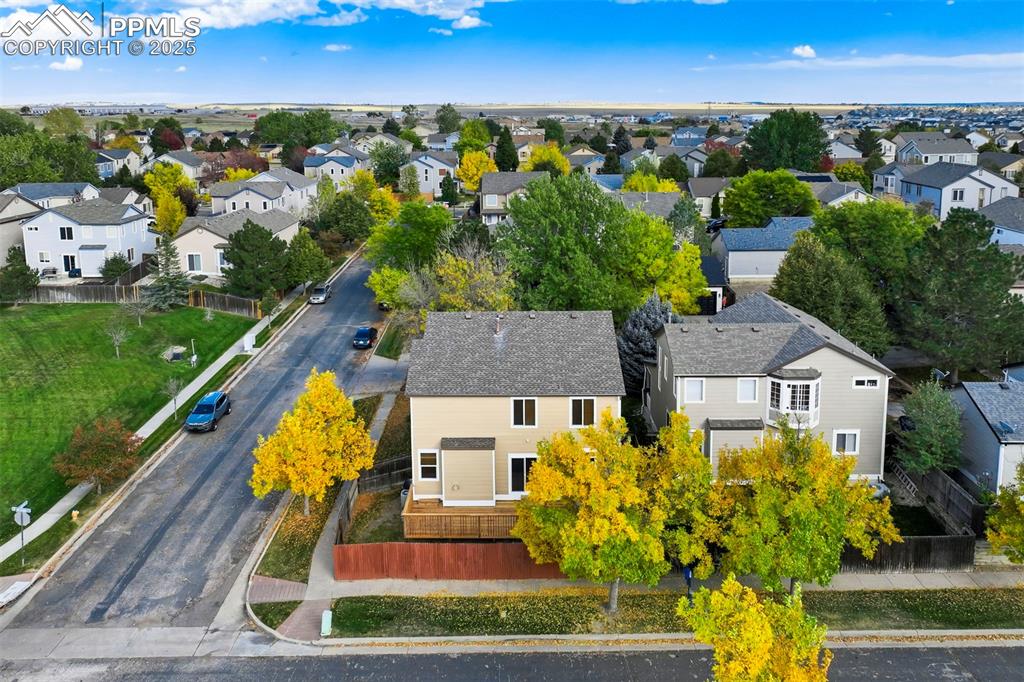3140 River Valley View Colorado Springs, CO 80922 - Photo 49 of 49 an aerial view of multiple houses with yard