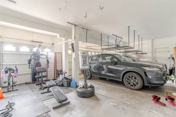 a car with bike parked in it