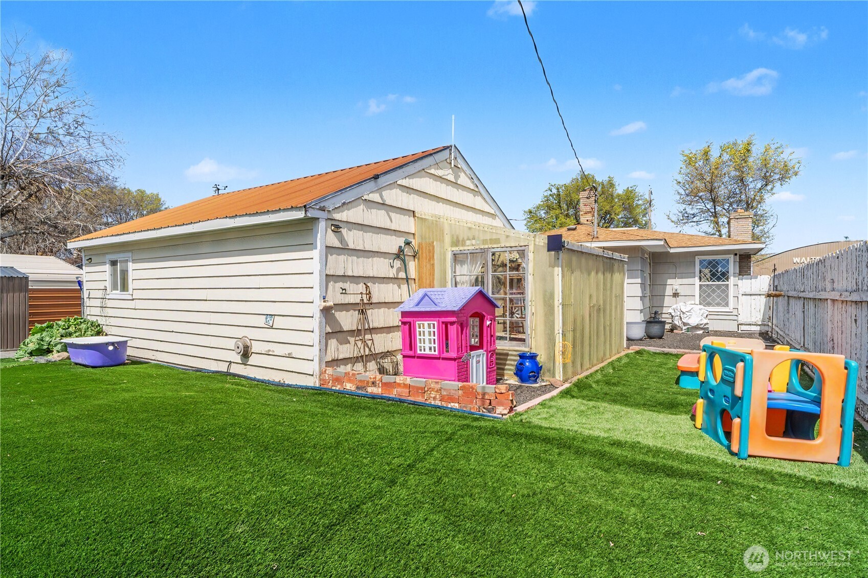 1104 East Dobson Road Odessa, WA 99159 - Photo 22 of 40 a view of a house with a backyard