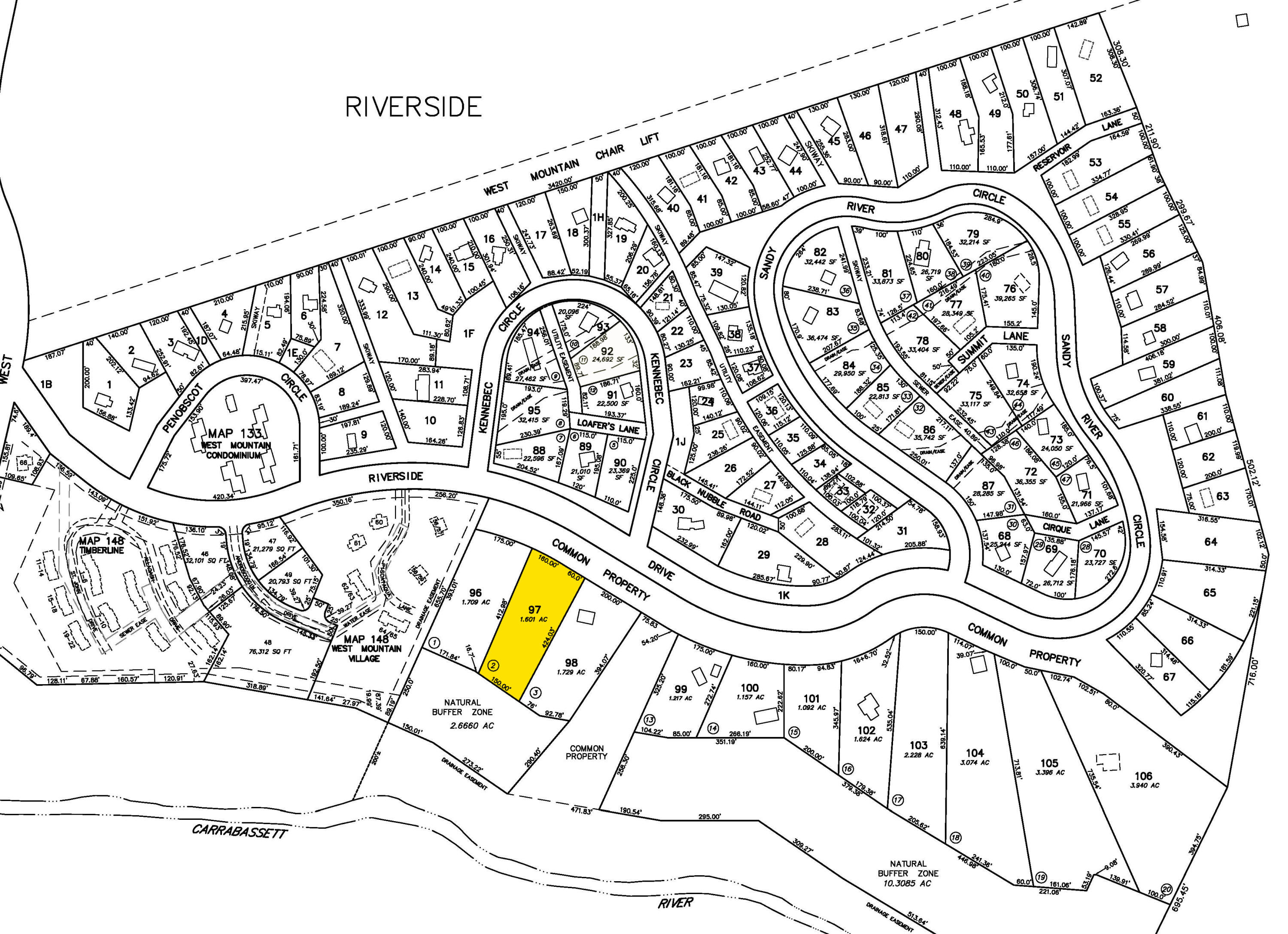 6020 Riverside Drive Kingfield, ME 04947 - Photo 3 of 9 LOT 97 MAP HIGHLIGHT