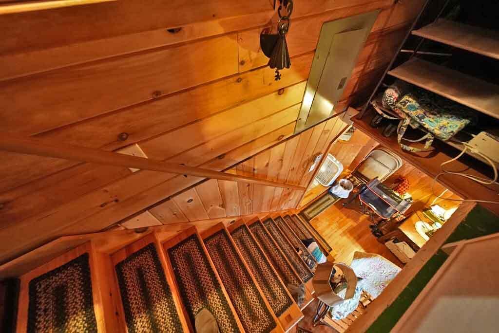 18-25 Bass Lane Weston, ME 04424 - Photo 21 of 84 stairway-loft-bedroom