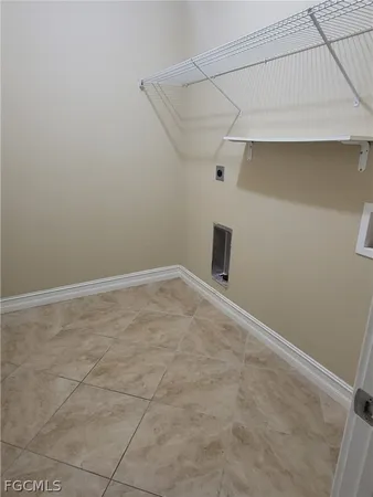 a view of a room with an empty space